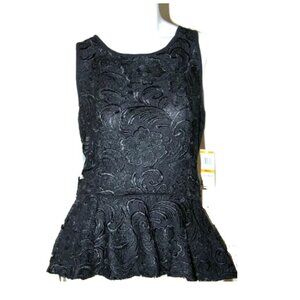 INC International Concepts Lace Peplum Tank Top NWT